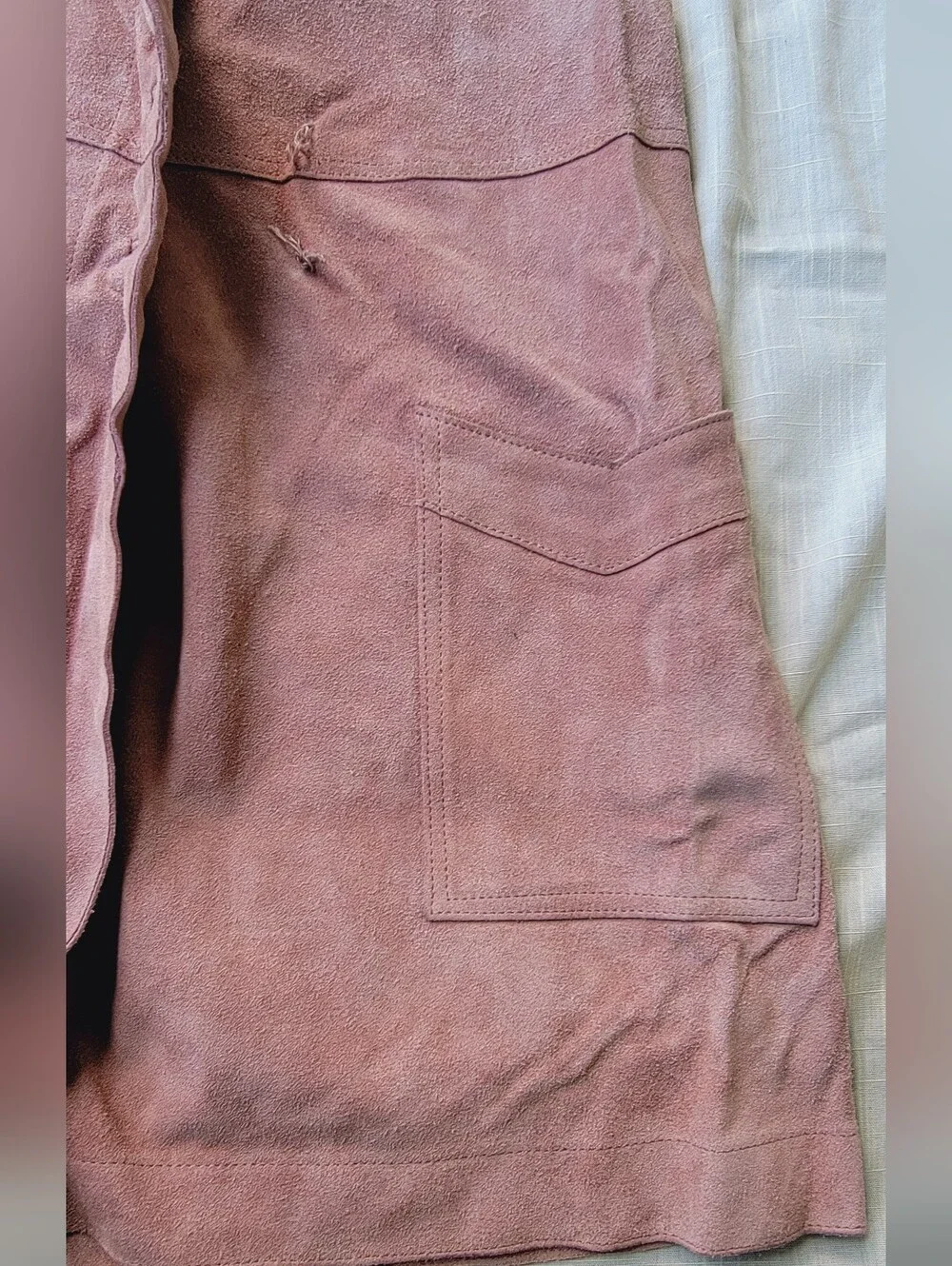 Free People Canyonlands Suede Leather Jumper Dress **missing Buttons*Pls Read
